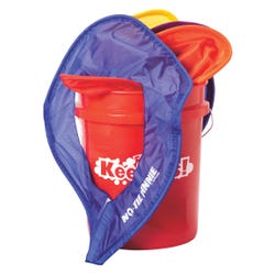 Image for Sportime Keepers Youth No-Tie Pinnies, Assorted Colors, Set of 48 with Included Pail from School Specialty