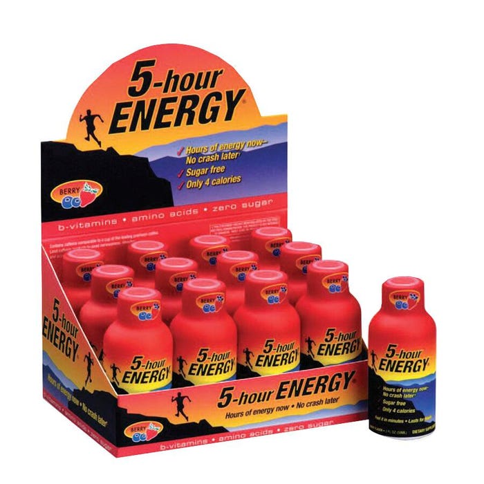 5 Hour Energy Berry Sugar-Free Energy Drink, 2 Ounces, Pack of 12