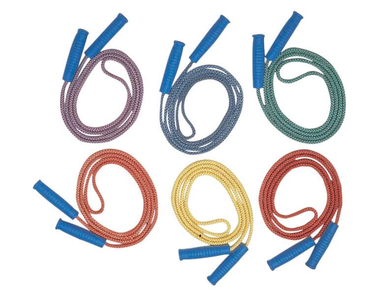 Image for Champion Sports 8 feet Diamond Braided Jump Ropes, Set of 6 from School Specialty