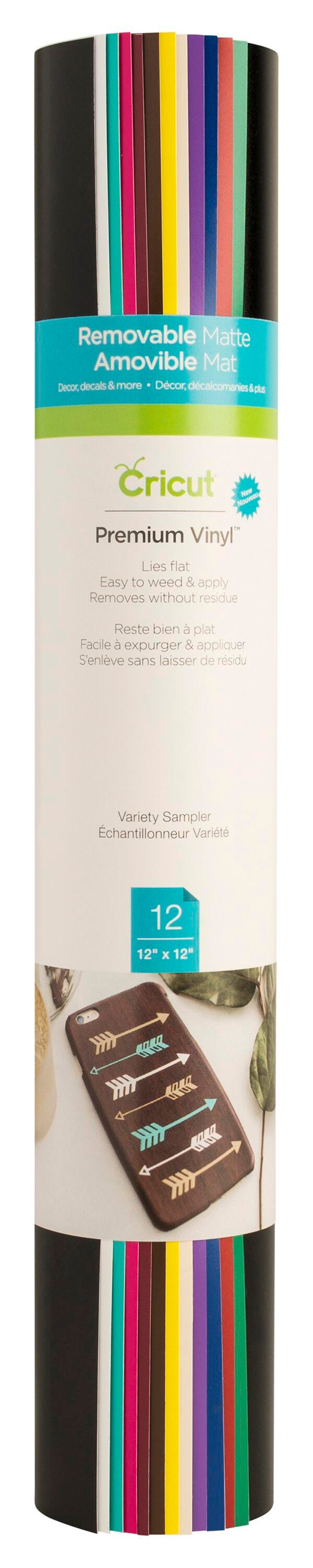 Cricut Removable Adhesive Vinyl Sampler, Item Number 2089365