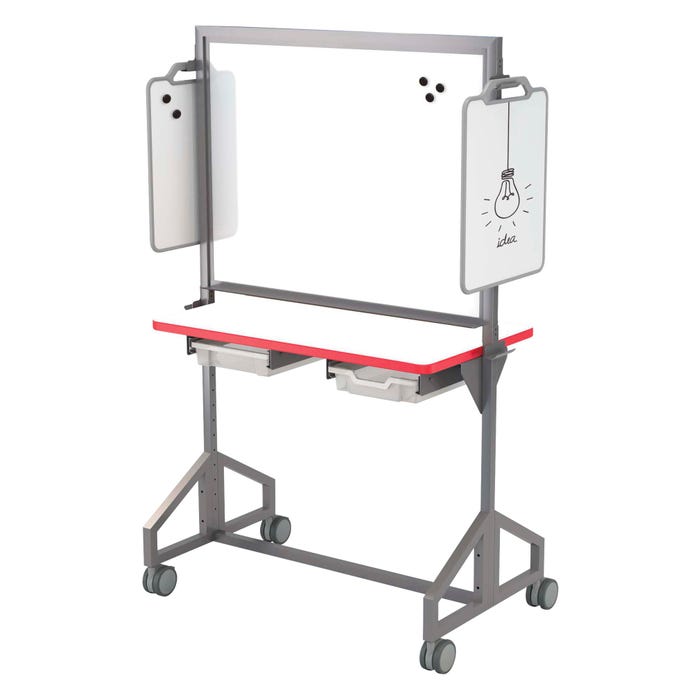 Classroom Select Mobile Makerspace Markerboard, 24 x 40 Inch Worksurface