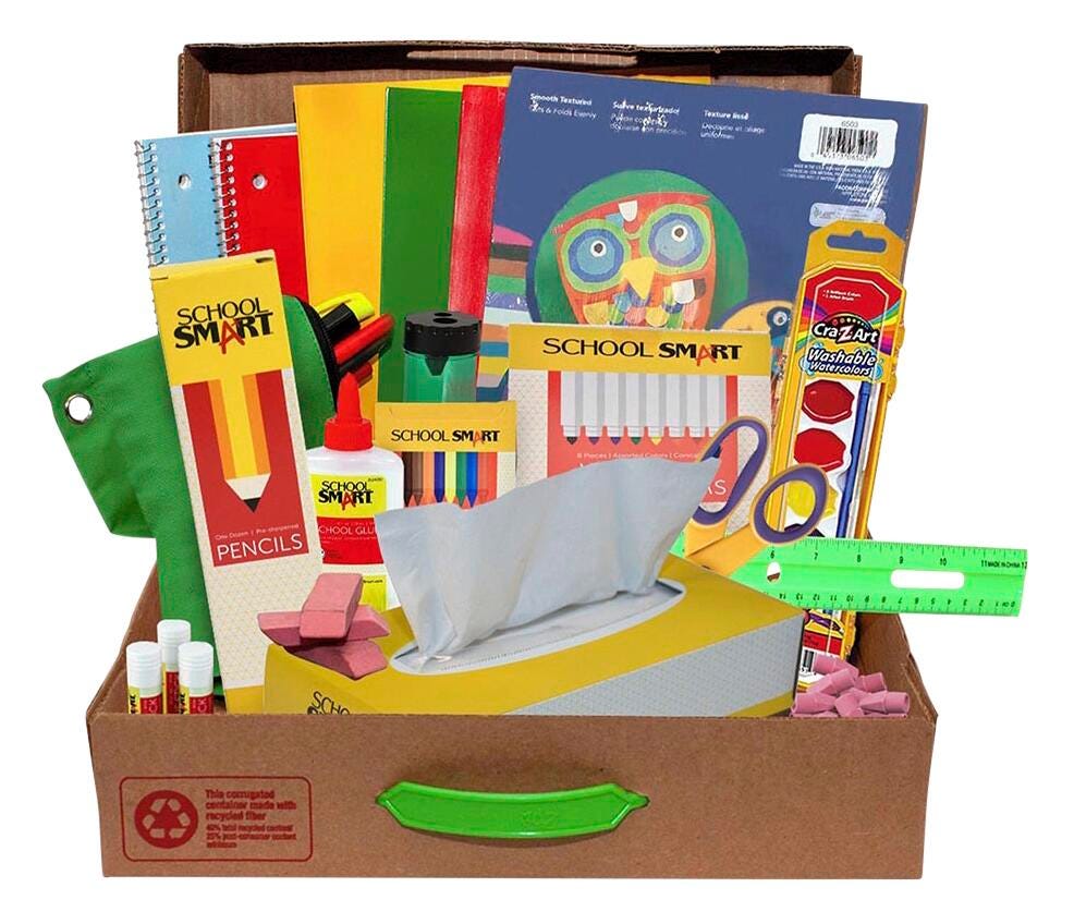 Kits for Kidz Primary School Supply Kit, Grades PreK to 2, Item Number 2117905