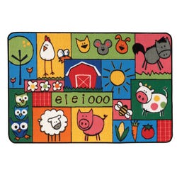 Carpets for Kids KID$Value Old MacDonald's Farm Rug, 4 x 6 Feet, Rectangle, Item Number 1457509