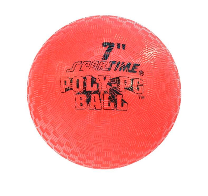Sportime Poly Playground Ball, 7 Inches, Red, Item Number 2095342