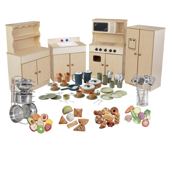 Play Kitchen Furniture and Accessories Bundle