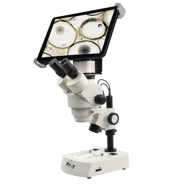 Frey Scientific Stereo Trinocular Microscope with 8 Inch Tablet