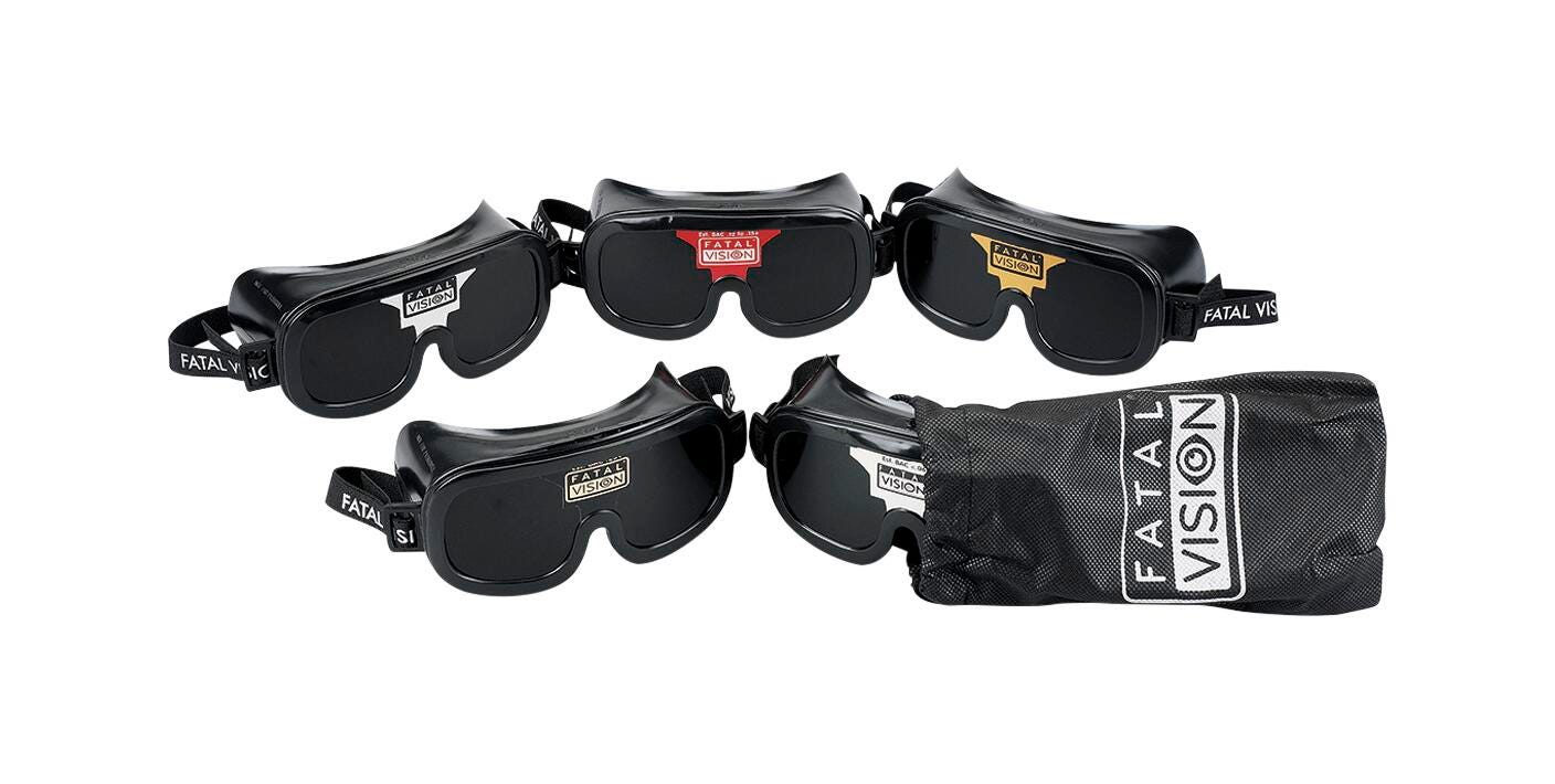 Image for Fatal Vision® Goggles - Shaded Assortment Pack of 5 from School Specialty