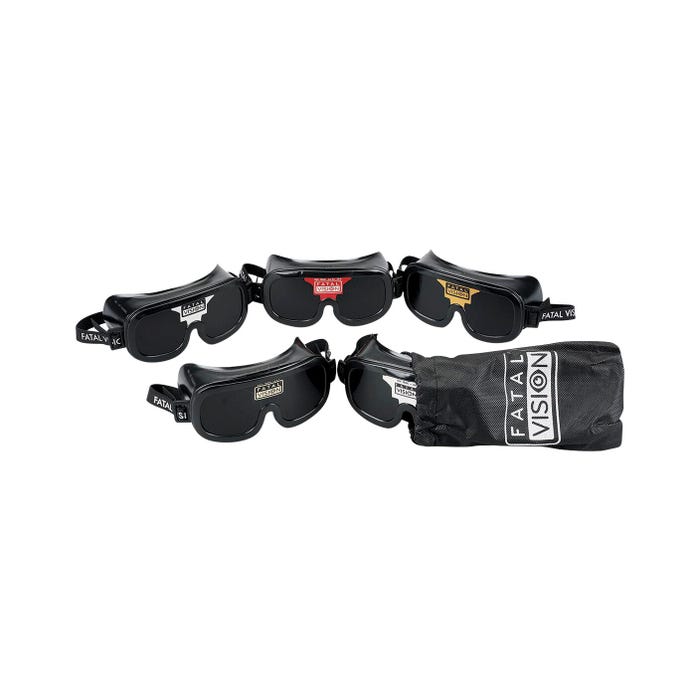 Fatal Vision Goggles, Shaded Assortment, Pack of 5