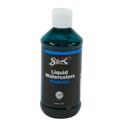 Sax Liquid Washable Watercolor Paint, 8 Ounces, Blue-Green, Item Number 1567854
