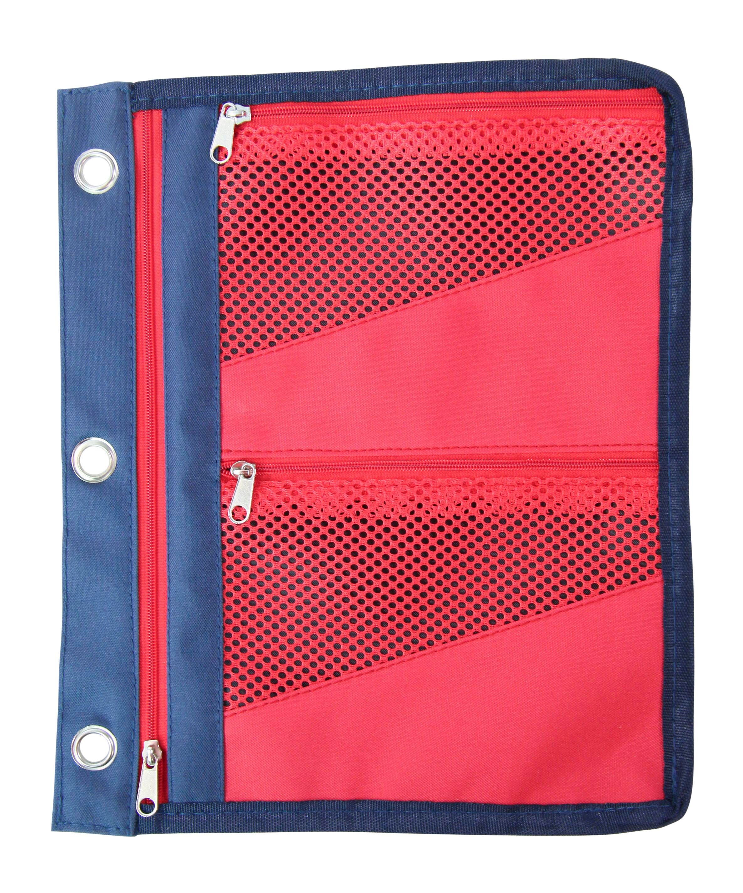 School Smart Binder Pouch, 9 x 11 Inch, Red, Each 2148362