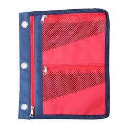 School Smart Binder Pouch, 9 x 11 Inch, Red, Each 2148362