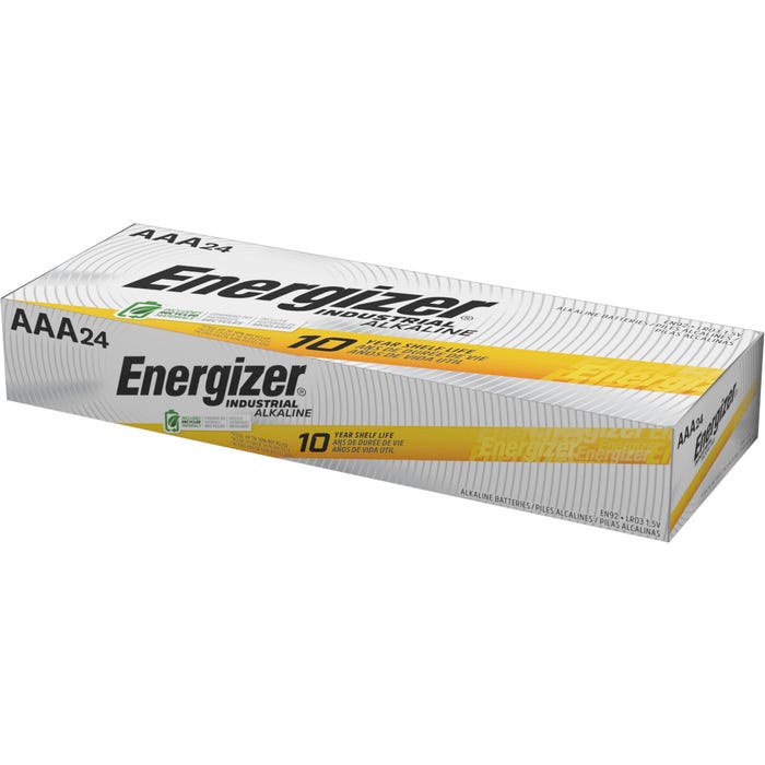 Energizer Industrial Alkaline AAA Batteries, Pack of 24