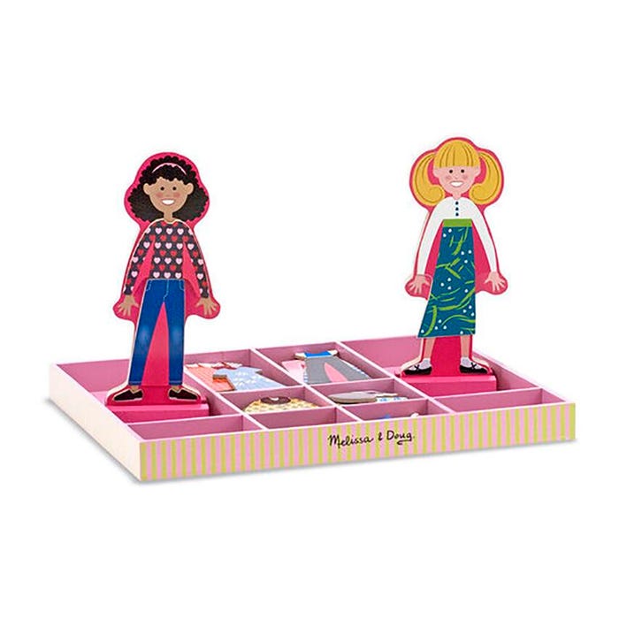 Melissa & Doug Abby & Emma Magnetic Dress-Up Kit, 60 Pieces