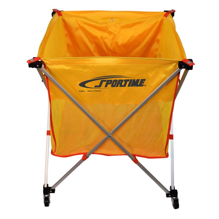 Sportime Fold-A-Cart with Yellow Nylon Bag, 30 x 26 x 26 Inches