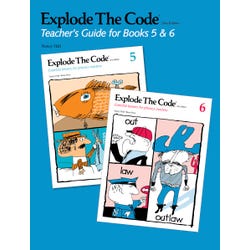 Explode The Code Teacher's Guide, Literacy & Phonics, 2nd Edition, Books 5 and 6
