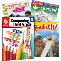 Teacher Created Materials Learn-at-Home: Conquering Third Grade, 4-Book Set, Item Number 2092209