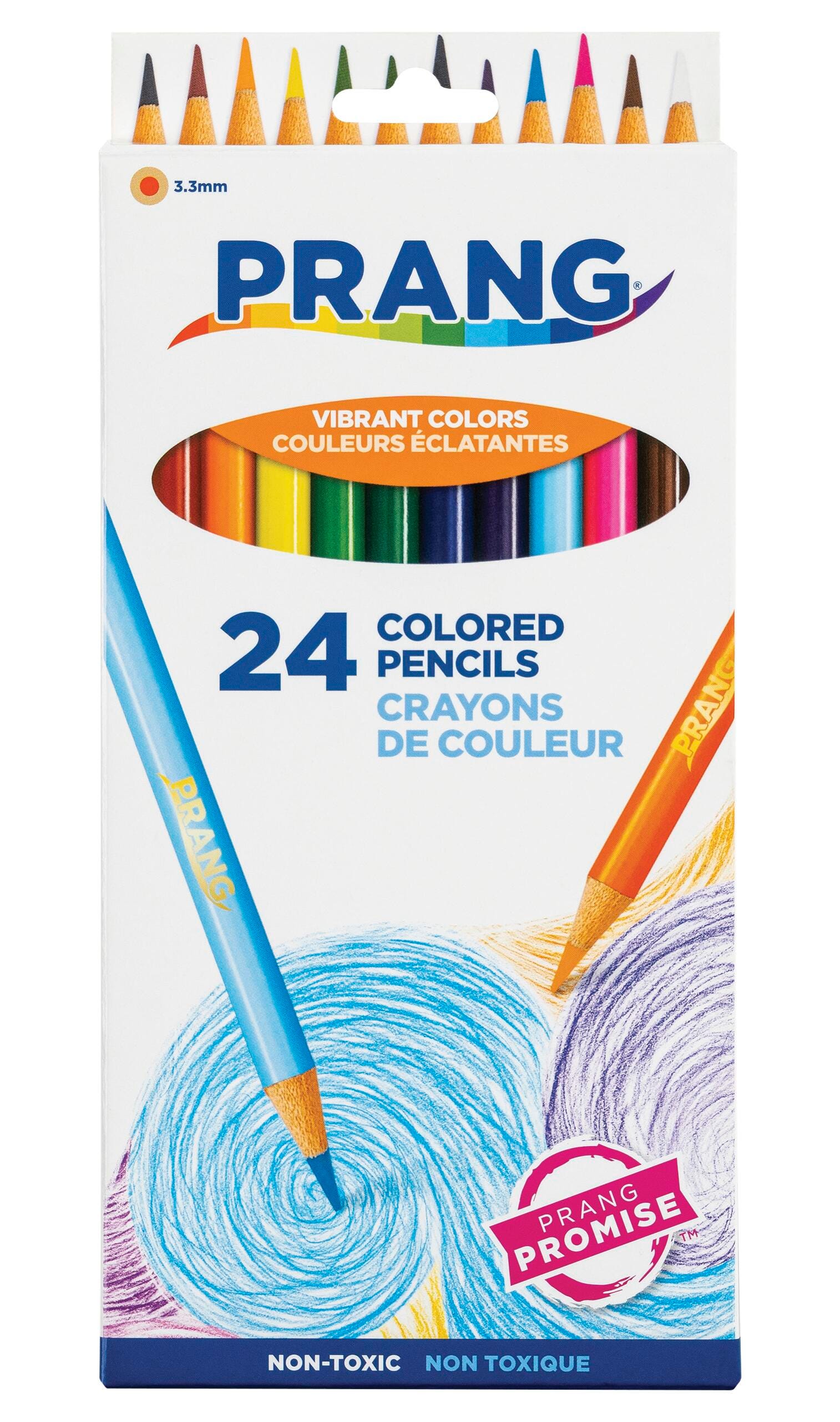 Prang Colored Pencils, Assorted Colors, Set of 24 405901