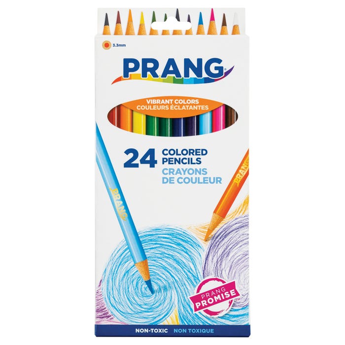 Prang Colored Pencils, Assorted Colors, Set of 24