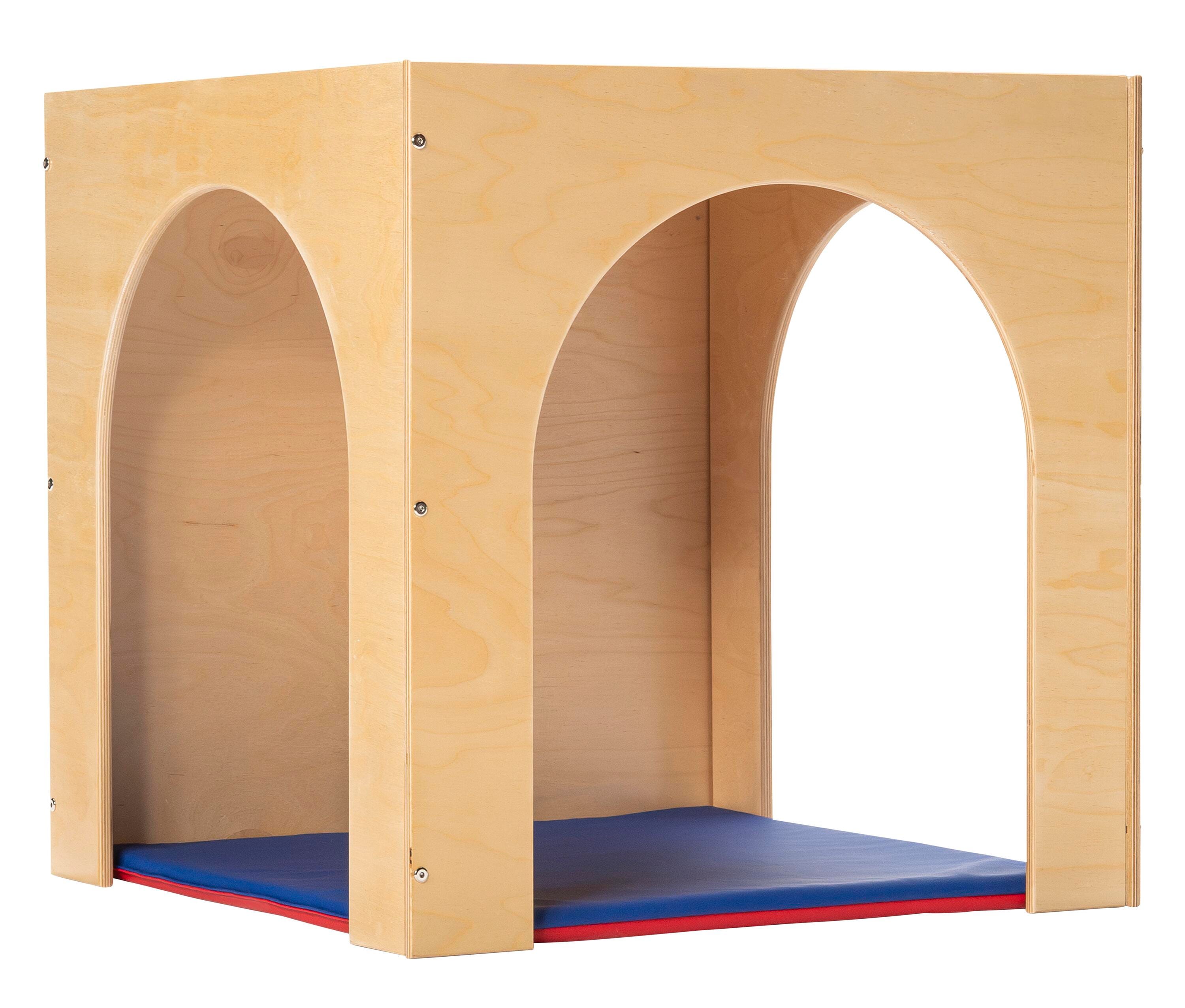 Childcraft Cozy Arch Cube with Cushion, Wood Top, 29-1/2 x 29-1/2 x 29-1/2 Inches 2128494