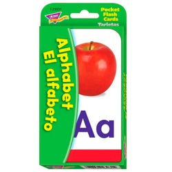 Trend Enterprises Bilingual Alphabet Pocket Flash Cards, Grades PreK to 3, Item Number 2027742