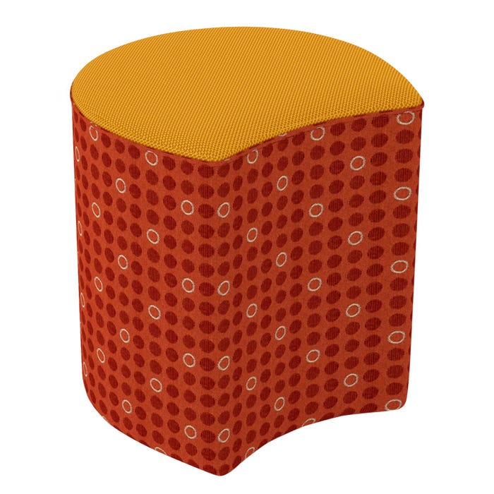 Classroom Select Soft Seating NeoLounge Crescent Ottoman, 2 Color, 18 x 18 x 18 Inches