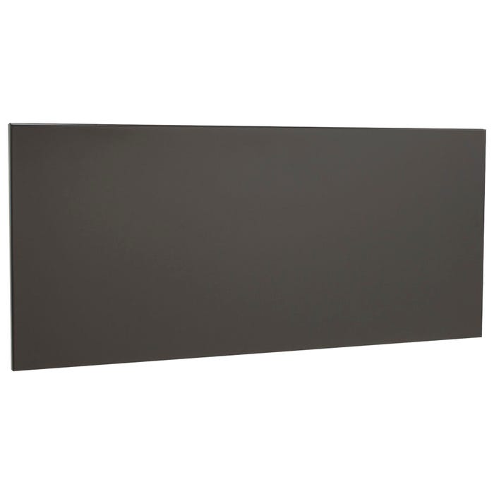 Lorell Comm. Desk Series Charcoal Stack-on Hutch -- Door Kit, f/ 48 Inch Hutch, Charcoal