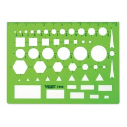 Westcott General Purpose Template, 4-1/2 x 6 Inches Item Number 1440834