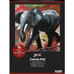 Image for Sax Genuine Primed Canvas Pad, 18 x 24 Inches, White, 10 Sheets from School Specialty