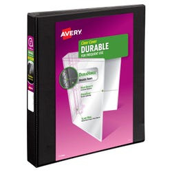 Avery Durable View Binder with Slant Ring, 1 Inch, Black