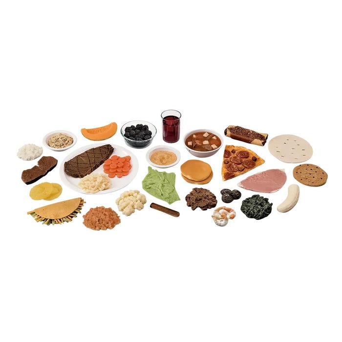 Nasco Healthcare Food Replica Package Number 3, Set of 28