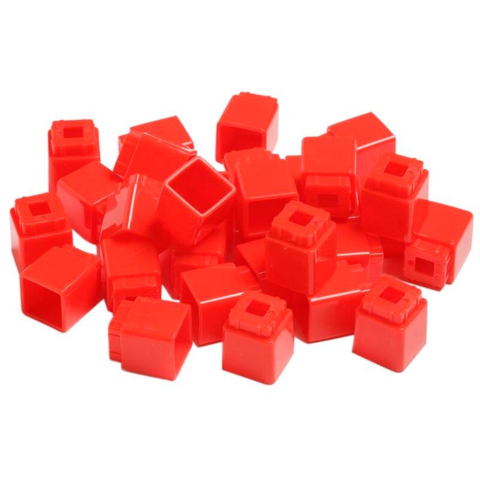 Unifix Red Cubes, Set of 100