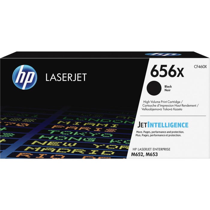 HP 656X Ink Cartridge, CF460X, Black