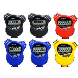 Robic 1000W Dual Stopwatch and Countdown Timers, Set of 6, Item Number 1392171