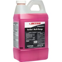 Betco Corp Symplicity Sanibet MultiRange Sanitizer, Concentrated, FastDraw, 1 Gallon, Pink