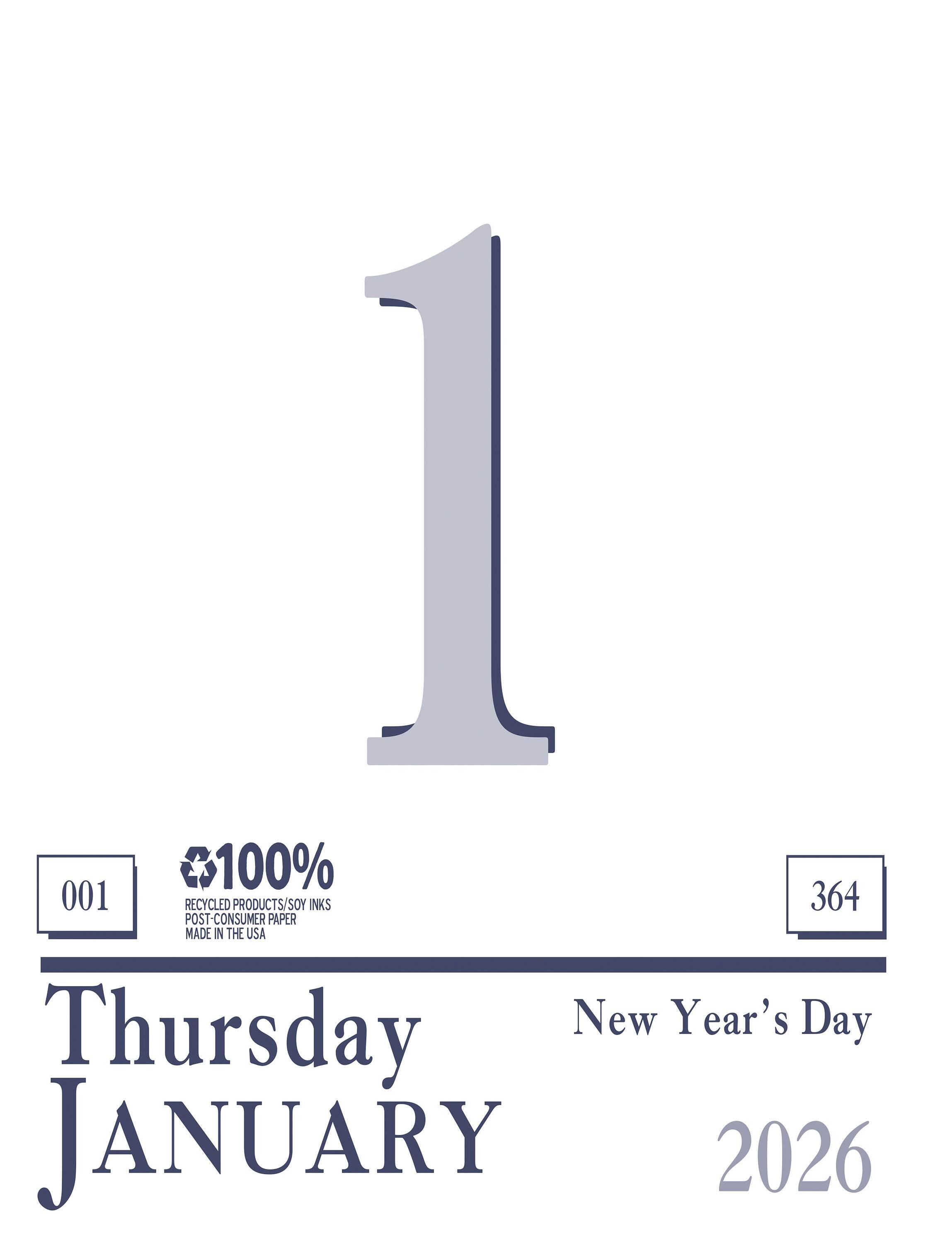 House of Doolittle, Today Is, Hanging Calendar, January-December 2026, 6-1/2 x 9 Inches 2150928