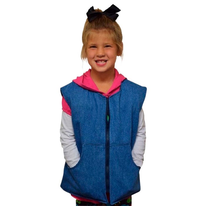 SensoryCritters Denim Style Weighted Vest, Girls
