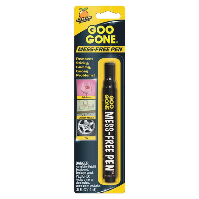 Goo Gone Mess-Free Pen, .34 Ounces, Black/Orange