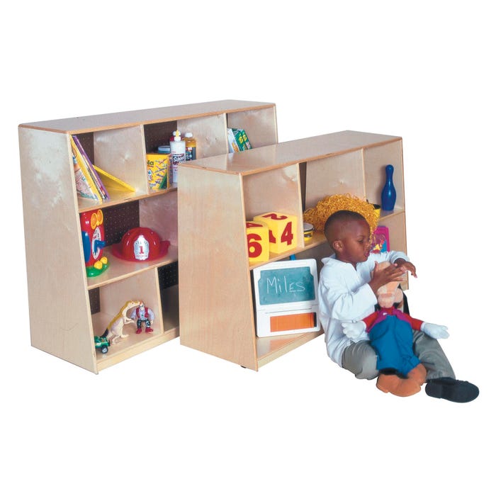 Tip Me Not's Storage Unit with Plywood Back, Birch Plywood, 48 x 15 x 38 Inches