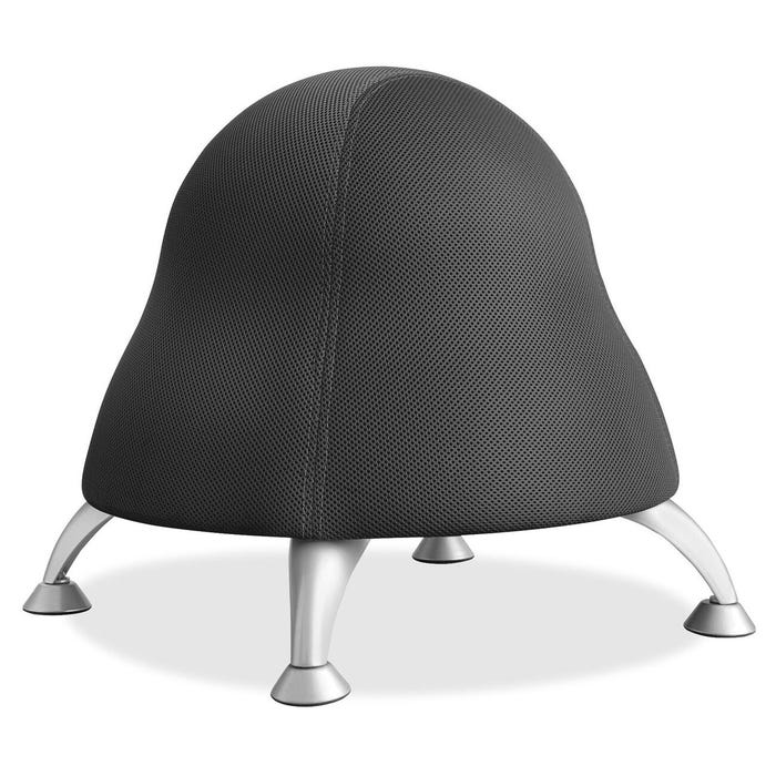 Safco Runtz Mesh Fabric Ball Chair, 22-1/2 x 22-1/2 x 17 Inches, Black Licorice