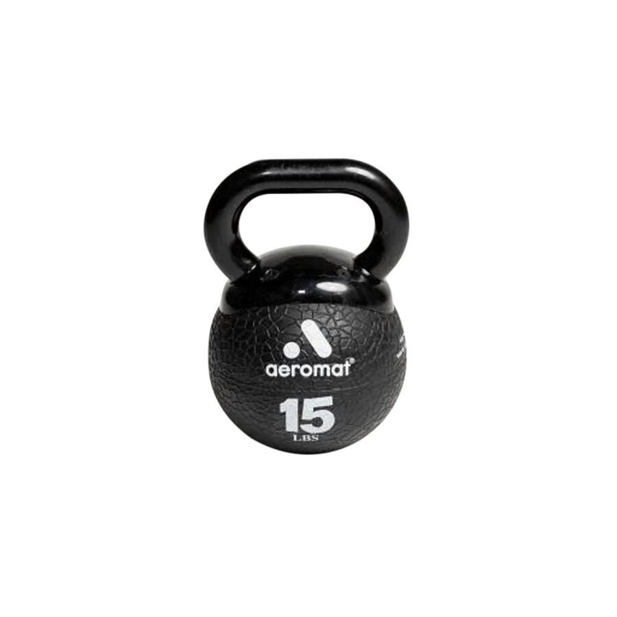 Aeromat Elite Mini Kettlebell, 15 Pounds, Black 2040667