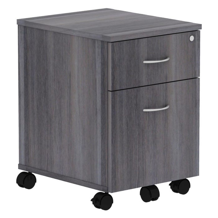 Lorell Relevance Series Charcoal Laminate Pedestal, 15-3/4 x 19-7/8 x 22-7/8 Inches, Charcoal