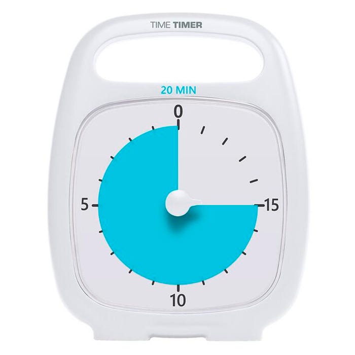 Time Timer PLUS 20 Minute Timer, White