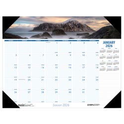 House of Doolittle, Recycled, Earthscapes Coastlines, 12 Month Desk Pad, January-December 2026, 22 x 17 Inches 2150950