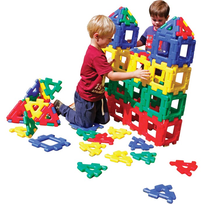 Polydron Giant Polydron Building Manipulatives, Set of 80