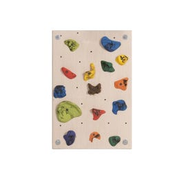 Sportime Vertical Climbing Bouldering Board, 2 x 3 Feet, 15 Handhold Grips