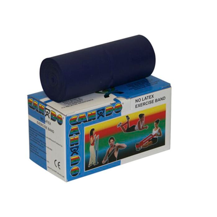 CanDo No-Latex Heavy Resistance Band, 6 Yards, Blue