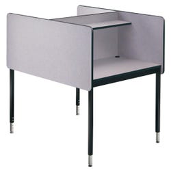 Smith Carrel Back to Back Study Carrel Starter, 37 x 48 x 41-1/4 to 46-1/4 Inches 4001037