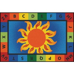 Carpets for Kids KID$Value Alphabet Sunny Day Carpet, Rectangle 4002334
