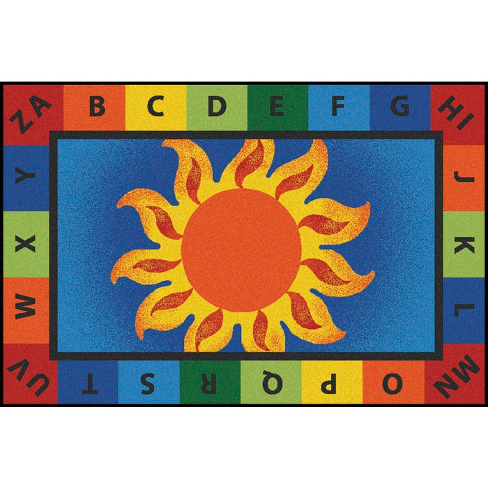 Carpets for Kids KID$Value Alphabet Sunny Day Carpet, Rectangle