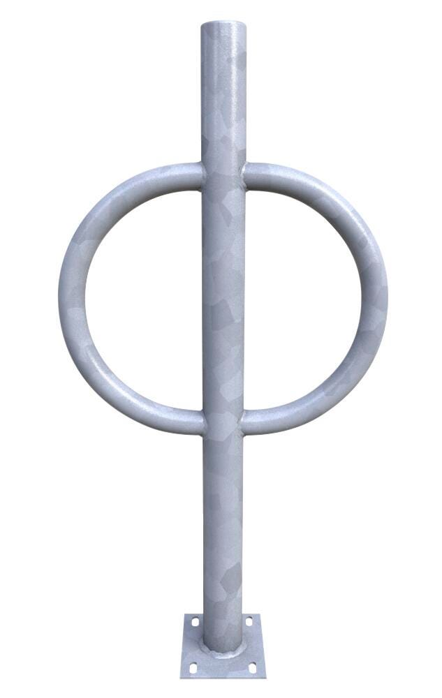 UltraPlay Action Ring and Post Bike Rack, Galvanized, 35 Inches, Item Number 2027686